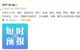 陜西最新預報：雨雪天氣要來了！縮略圖